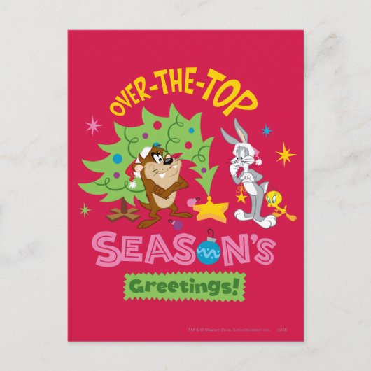 Über die Grüße der Hochsaison Feiertagspostkarte (Vorderseite)