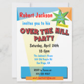 Über die Hill Birthday Party Magazine Cover laden Einladung (Rückseite)