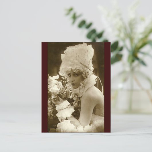 Über die Hochzeit Postkarte (Stehend Vorderseite)