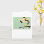 Über die Hurdle Art springen Karte (Gelbe Blume)