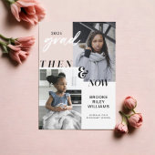 Über die Jahre - Jetzt & Dann Abschluss 2 Foto Einladung