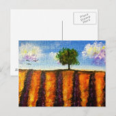 Über die Lavendel-Felder Postkarten (Vorne/Hinten)