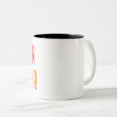 ÜBER DIE LUFT ZWEIFARBIGE TASSE (VorderseiteRechts)