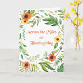 Über die Meilen auf Erntedank Kranz Karte (Gelbe Blume)