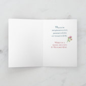 Über die Meilen auf Valentinstag Rose Religiöse Karte (Innenseite)