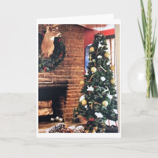 **ÜBER DIE MEILEN** BEI CHRISTMAS FEIERTAGSKARTE (Vorderseite)