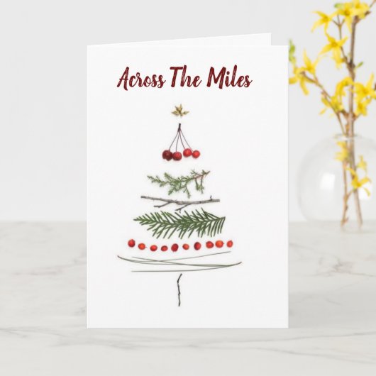 ***ÜBER DIE MEILEN*** DIESE CHRISTMAS-SAISON KARTE (Gelbe Blume)