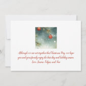 "Über die Meilen" Foto Weihnachtskarte Karte (Rückseite)