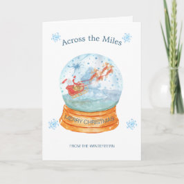 Über die Meilen Schnee Globe Weihnachten