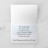 Über die Meilen Weihnachtskarte Feiertagskarte (Innenseite)