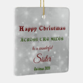 Über die Miles Christmas 2020 Schwester Keramikornament (Rechts)