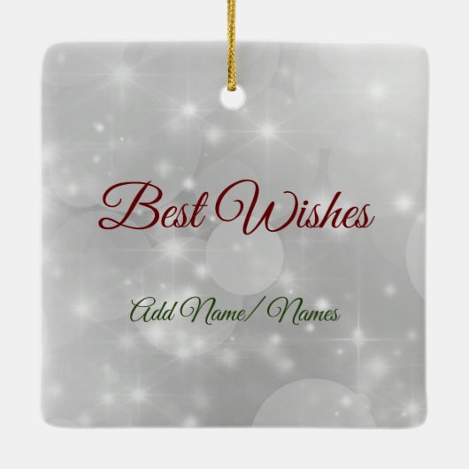 Über die Miles Christmas 2020 Schwester Keramikornament (Rückseite)