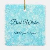 Über die Miles hinweg Weihnachtsgeschwister & Brud Keramikornament (Rückseite)