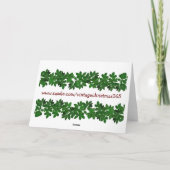 Über die Miles Vintage Weihnachtskarte Feiertagskarte (Rückseite)