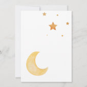 Über die Mond Babydusche laden Einladung (Rückseite)