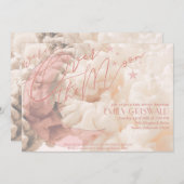 Über die Mond Girl Babydusche Einladung (Vorne/Hinten)