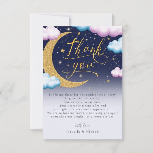 Über die Mondgeschlechtsoffenbarung danke Ihnen (Vorderseite)