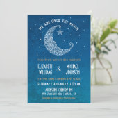 Über die Mondhochzeit Einladung (Stehend Vorderseite)