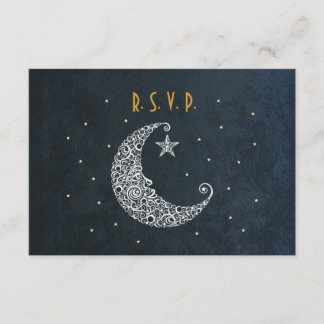 Über die Mondhochzeitkarte II RSVP Karte