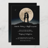 Über die Mondnachtssonne Einladung (Vorne/Hinten)