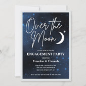 Über die Moon Engagement Party Einladung (Vorderseite)