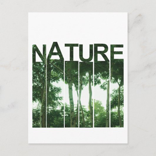 Über die Natur Postkarte (Vorderseite)