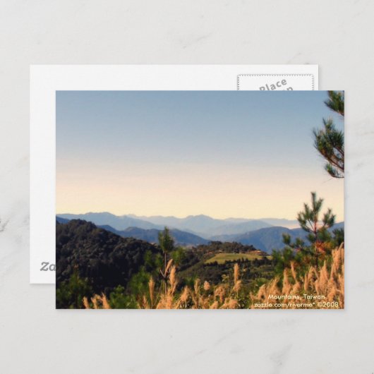 Über die Postkarte "Yonder/Nature Mountain Ranges" (Vorne/Hinten)