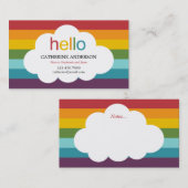 Über die Rainbow Mommy Card/Calling Card Telefonnummerkarte (Vorne/Hinten)