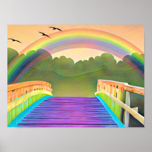 Über die Regenbogenbrücke - Lisa-Dawn entwirft eig Poster