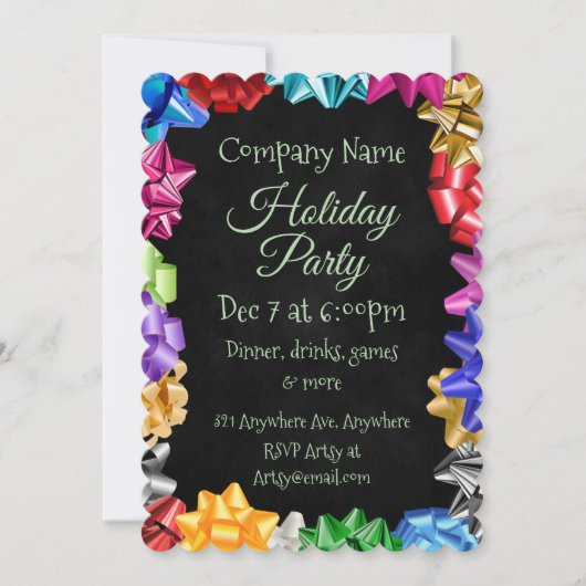 Über die Reign Bows Einladung (Vorderseite)