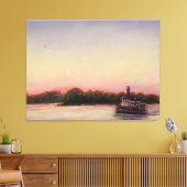 Über die Savannah Fluss - Canvas Print Leinwanddruck (Insitu (Wohnzimmer))