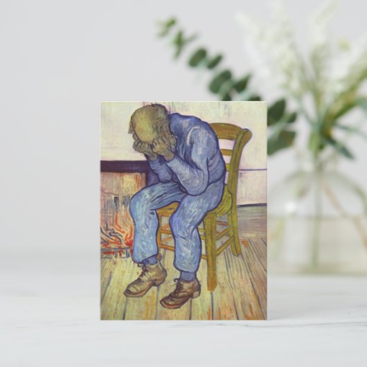 Über die Schwelle der Ewigkeit - Vincent Van Gogh Postkarte (Stehend Vorderseite)