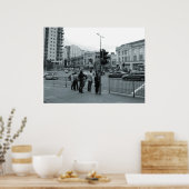 Über die Straße Poster (Küche)
