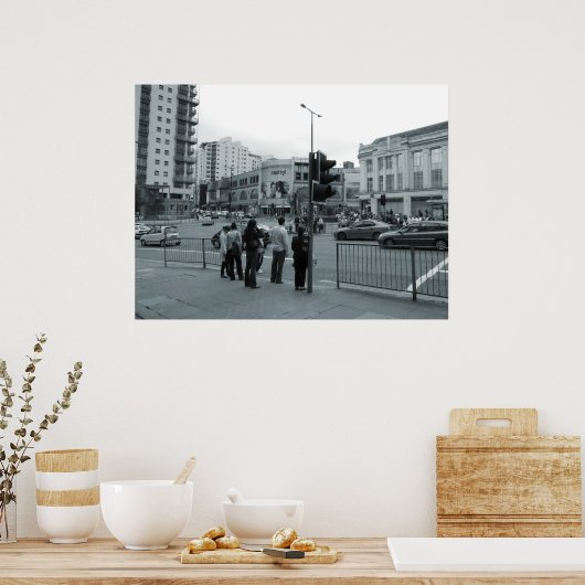 Über die Straße Poster (Küche)