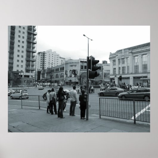 Über die Straße Poster (Vorne)