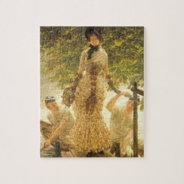 Über die Themse von James Tissot, Vintager Realism Puzzle