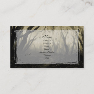 Über die Woods Gothic Business Card Visitenkarte