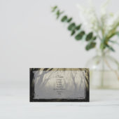 Über die Woods Gothic Business Card Visitenkarte (Stehend Vorderseite)