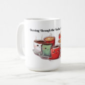 Über die Zwölf Tage des Koffeins Kaffeetasse (Vorderseite Links)