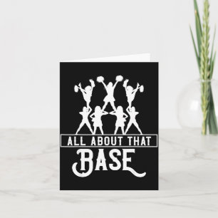 Über dieses Base Cheerleading-Design Cheer-Geschen Karte