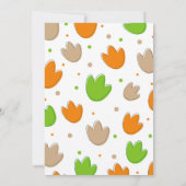 Über Dinosaurier zum Geburtstag einladen Einladung (Rückseite)