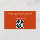 Uber Driver Beruflich Black Minimalistisch Visitenkarte (Rückseite)