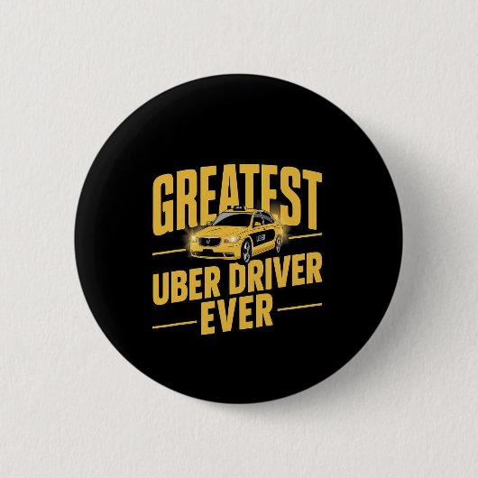 Uber Driver Eber Uber Driver Funny 1 Button (Vorderseite)