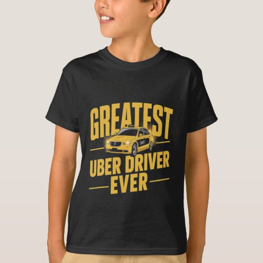 Uber Driver Eber Uber Driver Funny 1 T-Shirt (Vorderseite)