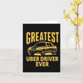 Uber Driver Eber Uber Driver Funny 3 Karte (Gelbe Blume)