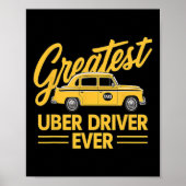 Uber Driver Eber Uber Driver Funny 4 Poster (Vorne)