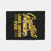 Uber Driver Eber Uber Driver Funny Fleecedecke (Vorderseite (Horizontal))