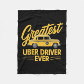 Uber Driver Eber Uber Driver Funny Fleecedecke (Vorderseite)