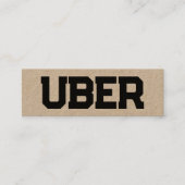 Uber Driver QR Kraft Mini Visitenkarte (Vorderseite)