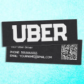 Uber Driver QR Mini Visitenkarte
